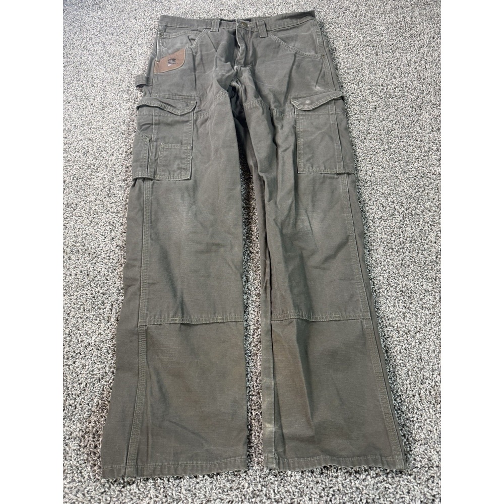 Wrangler Riggs Cargo Pants Men's Size 32X32 Green Outdoor Workwear